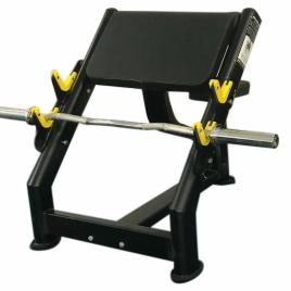 Black Yellow Mild Steel Curl Bench, 40kg