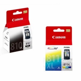 Canon 810 & 811 Black/Tricolor Ink Cartridge Combo