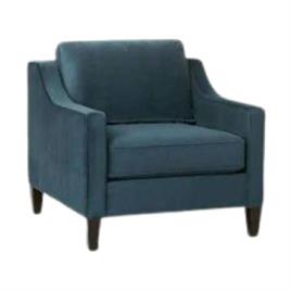 Blaine Navy Blue Upholstered Chair