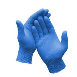 Blue Acrylic Full Finger Gloves