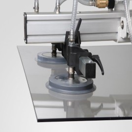 Industrial Glass Handling Suction Cups - Blue/Grey