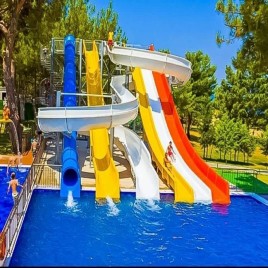 Fiberglass Swimming Pool Slide (Blue)
