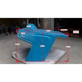 Blue FRP European Pool Diving Block