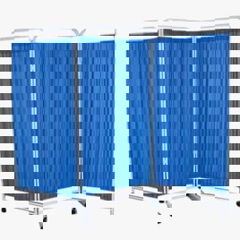 Blue Medical Folding Screen