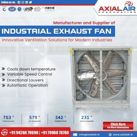 Blue Industrial Air Fan
