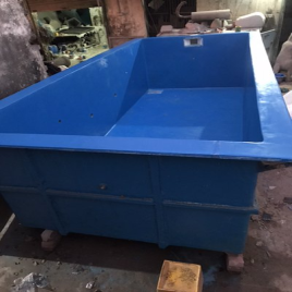 Blue Fiberglass Outdoor Pool, 4.5 Ft