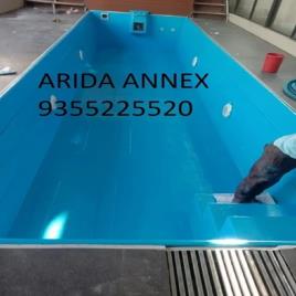 Blue Fiberglass Outdoor Readymade Pool