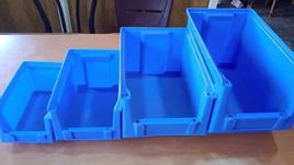 Blue 2Ltr Plastic Bin For Shop Use