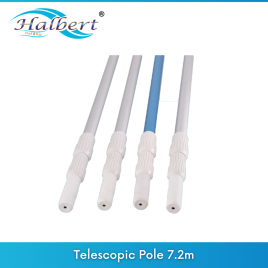 Blue Plastic Pool Telescopic Pole 7.2m