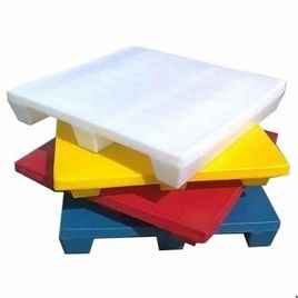 Industrial Blue Rectangular Plastic Pallets