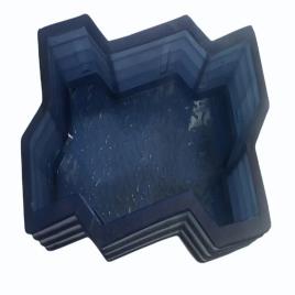 Blue Rubber Paver Block Mould