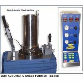 Blue Semi Automatic Sheet Former Tester