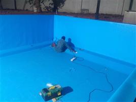Blue Vinyl Pool Liner