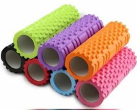 Blue Yoga Roller for Gym, Standard PU