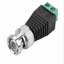BNC Connector Green, Silver Contact