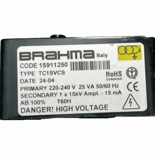 Brahma TC1SVCS, Ignition Transformer, 560 MM 22/24 (GAS), 1X15KV, 15911250
