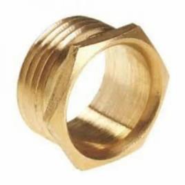 Polished Brass Male Bush 25mm