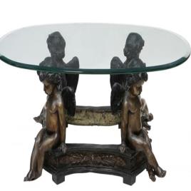 Bronze FRP Rectangular Decorative Coffee Table