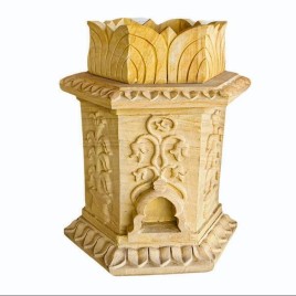 Brown Marble Decorative Planter