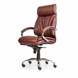 Brown Knee Tilt High Back Office Chair