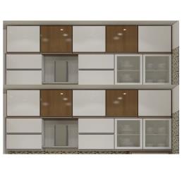 Modern Brown Modular Kitchen Cabinet