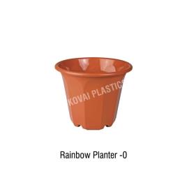 Brown Plastic Round Garden Pot