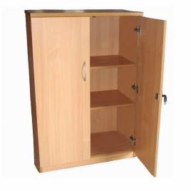 Brown Plywood Storage Cabinet