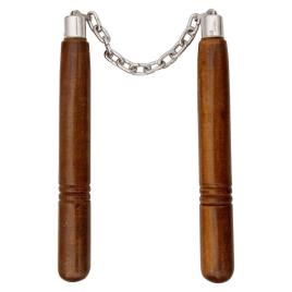 Brown Wooden Nunchaku, 8-12 Inch