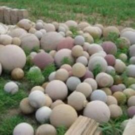 Rainbow Sandstone Garden Orbs