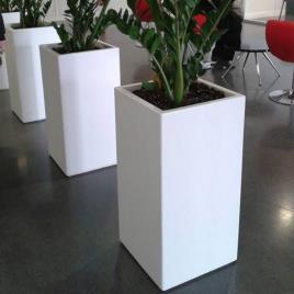 Brown Square FRP Planter for Home