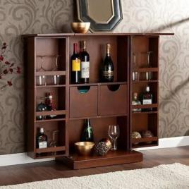 Modular Brown Wooden Bar Furniture