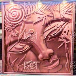 Buddha Carved MDF Wall Mural