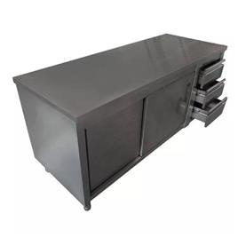 Wooden Cabinet with Sliding Door