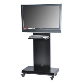 Cast Iron Free Standing Black LED TV Stand