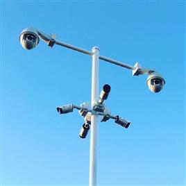 Galvanized Steel CCTV Camera Pole