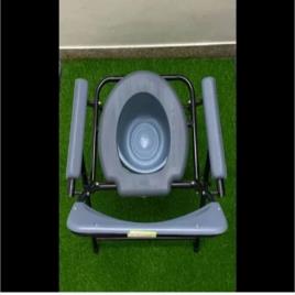 Large Ceramic Folding Commode Chair