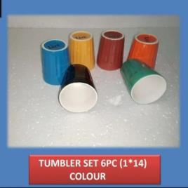 Dishwasher Safe Ceramic Tumbler, Multi Color