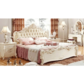 Cherry Wood Double Bed 6x6 Feet