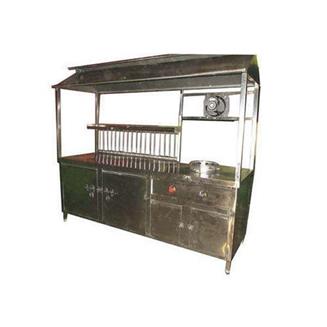 Chole Tikiya Serving Counter