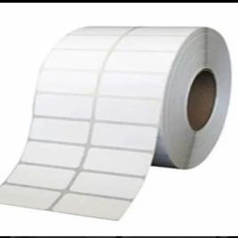 Chromo White Paper Barcode Stickers