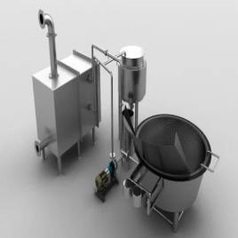 Circular Fryer with Heat Exchange