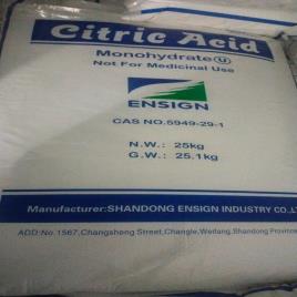 25kg Citric Acid Monohydrate