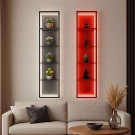 LED Wall Mounted Vertical Display Rack