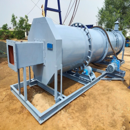 Semi-Automatic Rotary Drum Dryer, 100 Kg/Hr Capacity