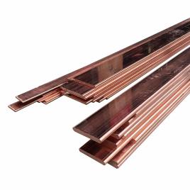 Cold Rolled Copper Flat Bar, >4 inch Diameter