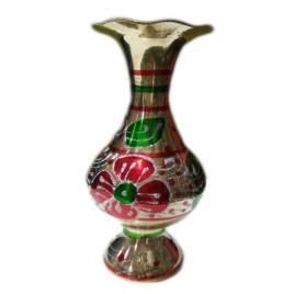 Coloured Brass Jar Vase
