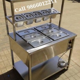 Commercial Stainless Steel Bain Marie (12 Pans)