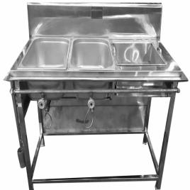 Commercial SS304 Triple Bowl Washing Sink