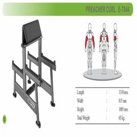 Commercial Preacher Curl Fitness Equipment