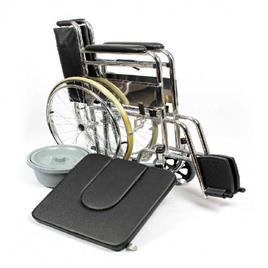 Commode Wheelchair with Front Cut